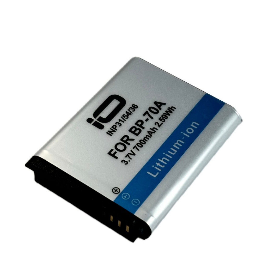 IO แบตเตอรี่กล้อง Camera Battery For Samsung รหัสแบต BP70A (มี มอก.รับรอง รับประกันสินค้า 1 ปีเต็ม) 
