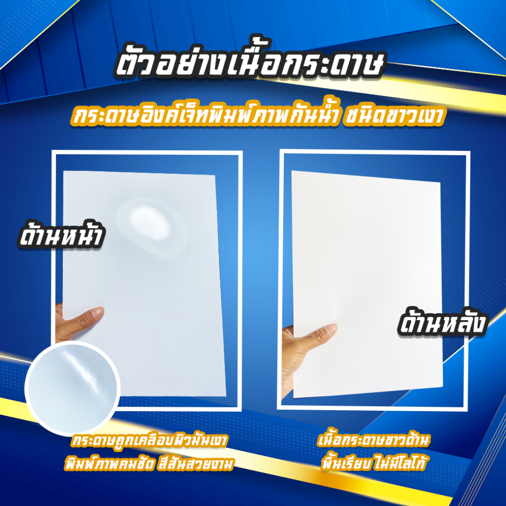MIRACLE กระดาษโฟโต้  A4 เนื้อด้าน 2 หน้า หนา 140g, 230g  Double Side Matte Paper  50 แผ่น/แพ็ค กระดาษอิงค์เจ็ทด้านกันน้ำ