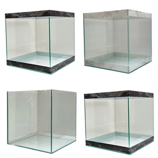 ตู้ปลาขนาด 12x12x12นิ้ว ตู้ไม้น้ำ กระจกหนา5มิล ลายหินอ่อน สินค้ามีประกัน พร้อมส่ง!!