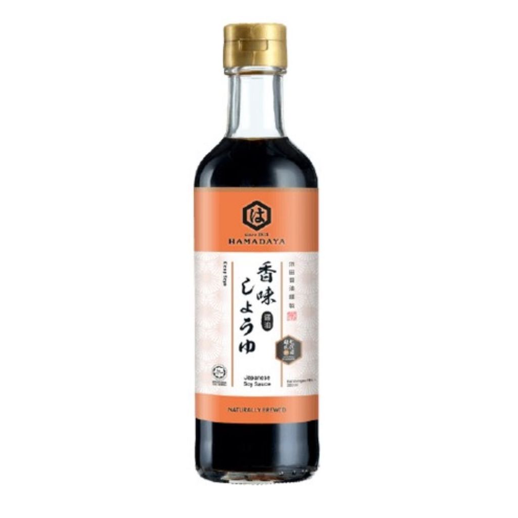 ฮามาดายะ ซีอิ๊วญี่ปุ่น Hamadaya Japanese Soy Sauce, Seasoning & Reduced Salt Shoyu Halal 500ml 浜田醬油