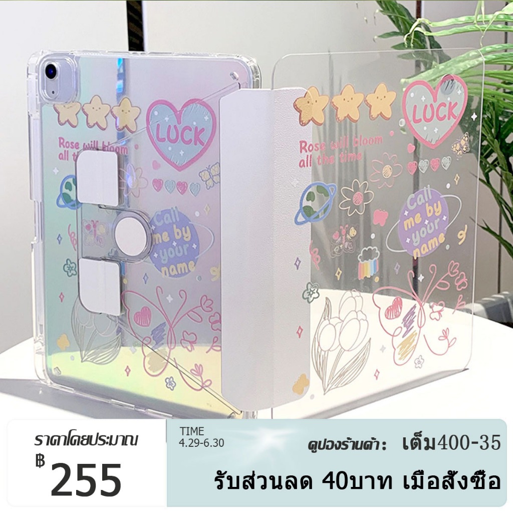 เคสไอแพดที่ใส่ปากกาด้านขวา หลังทึบ mini6 เจน10.2 pro12.9นิ้ว แอร์1/2 gen5/6/7/8/9/10 Air4/5 โปร11 Case iPad Cover tablet