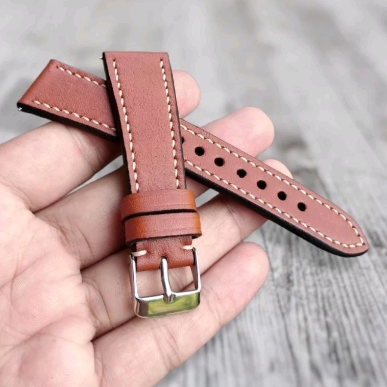 สายนาฬิกาข้อมือหนังแท้_Handmade ขนาด​_16,18,20,22,24mm (Classic_leather​)
