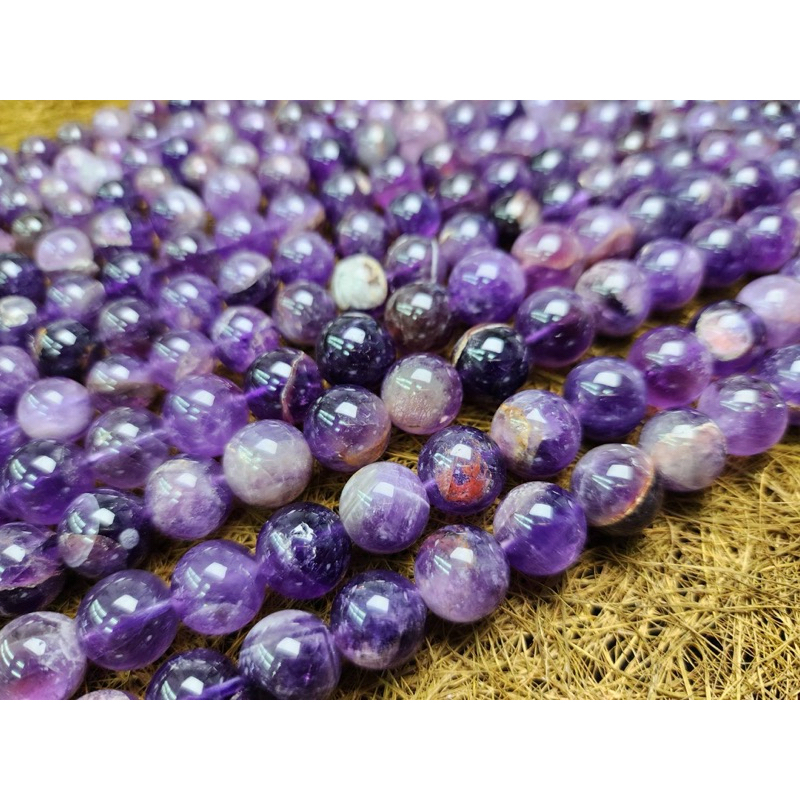 อะเมทิสต์โป่งข่ามแท้ เส้นยาวเกรดB (เกรดAก็มีนะ ทักร้านได้เลย!) Phantom amethyst