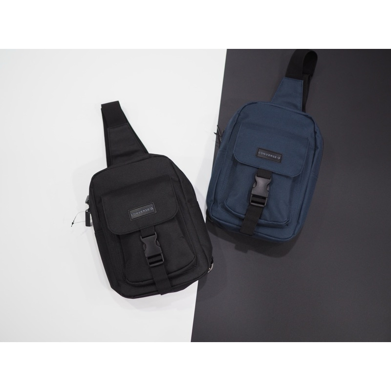 กระเป๋าคาดอก Converse Structure Crossbody Bag - สีดำ(Black)/ สีกรม(Navy) สินค้าแท้ | พร้อมถุง Shop l ICON Converse