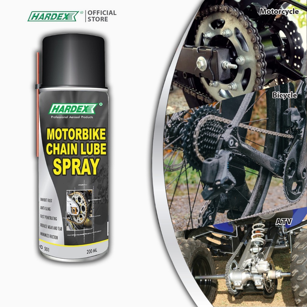 น้ำมันหล่อลื่นโซ่รถมอเตอร์ไซค์และจักรยาน Hardex