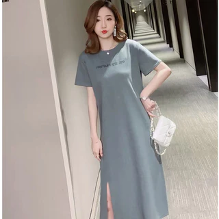 Know youชุดกระโปรงยาว ลายแพทเทิร์นผ้ายืดกระโปรงหวานน่ารัก