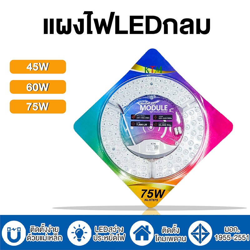 แผงไฟเพดานled 36w/48w3แสง 60W/75W แผงไฟแม่เหล็ก แผงไฟ led โคมเพดานled แผงไฟแม่เหล็ก แผ่นชิป แผ่นชิพ 28w 36w