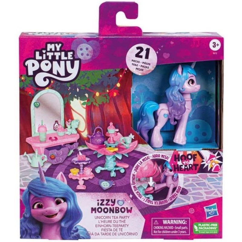 My Little Pony Make Your Mark Toy Unicorn Tea Party Izzy Moonbow - Hoof to Heart Pony, 20 Accessorie