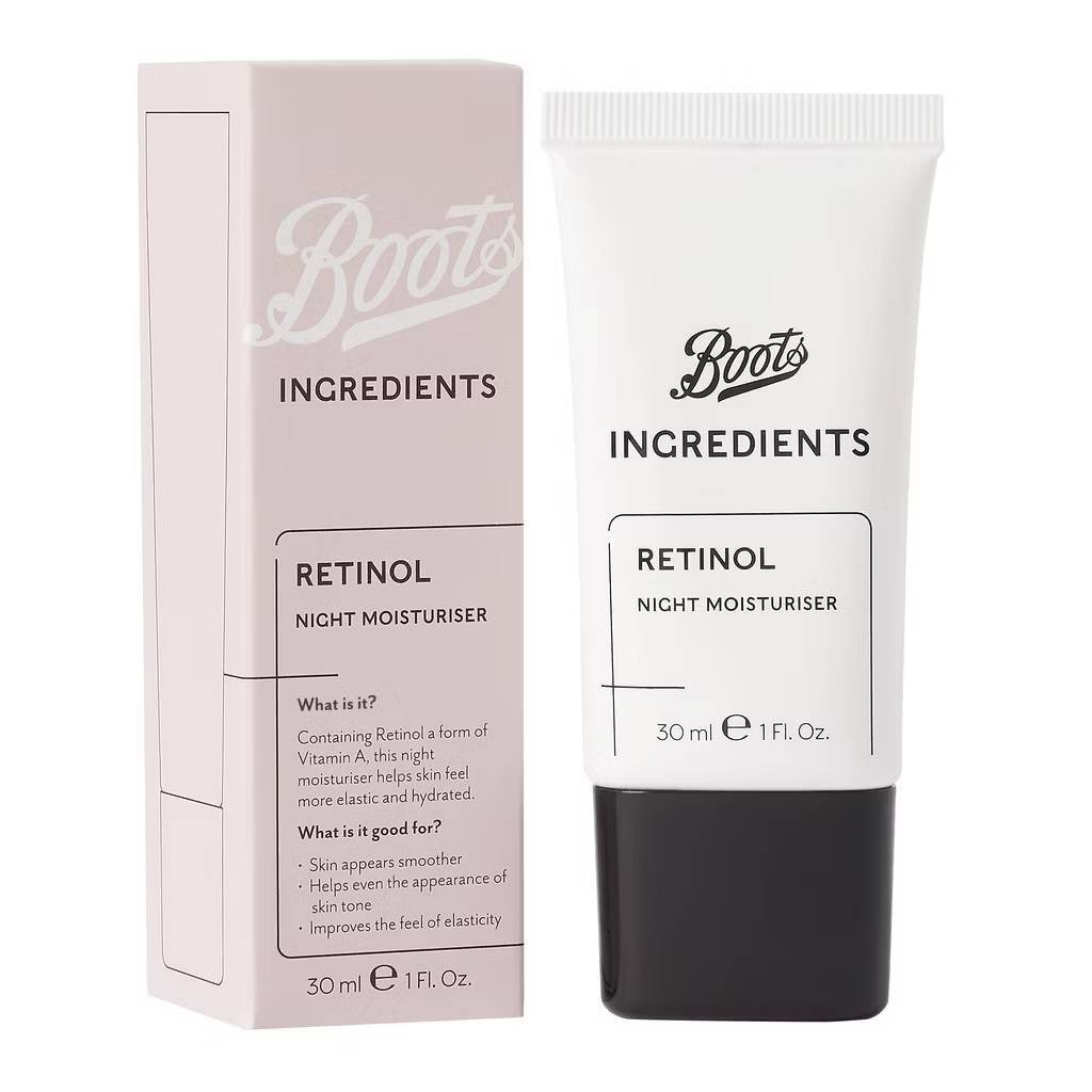 Boots Ingredients บู๊ทส์ อินกรีเดียนส์ เรตินอล ไนท์ มอยส์เจอร์ไรเซอร์ ขนาด 30 มล.