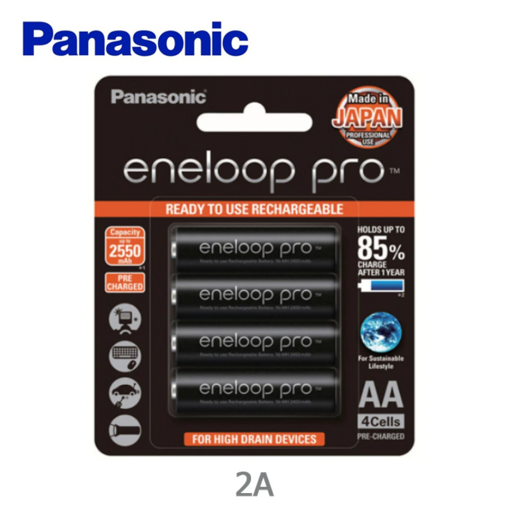Panasonic Eneloop Pro 4 X AAA / AA 950mAh NiMH Batteries BK-4HCCE/4BT / BK-3HCCE/4B
