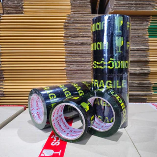 ยกลัง เทประวังแตก 2" 45/100หลา หนา 45mic. กาวเหนียว ติดแน่น เทปปิดกล่องคุณภาพสูง