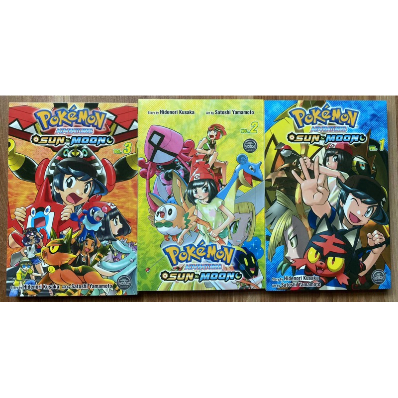 Pokemon Adventures Sun Moon Comic Books Set Vol.1-3 (3 Books Set) ,Ages:8-11 Soft Cover - รูปที่ 4