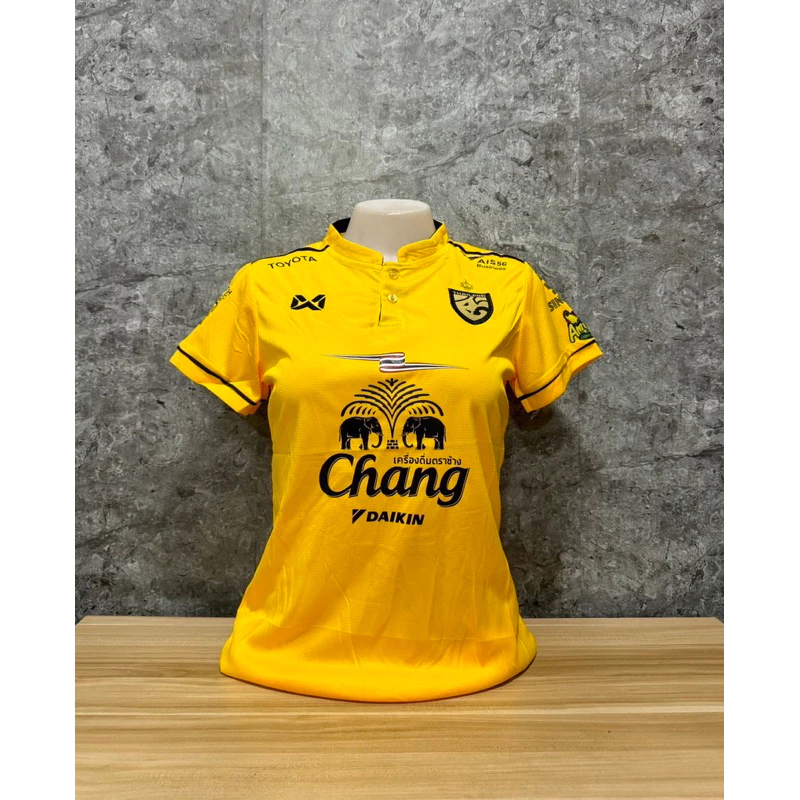 เสื้อบอลเสื้อกีฬาคอจีนผู้หญิงขนาดฟรีไซร้อก32ถึง38ทรงเข้ารูปป้ายห้อยxL