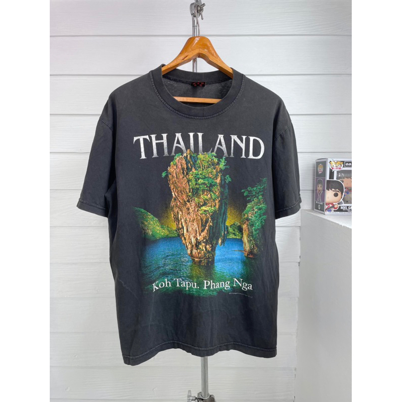 เสื้อยืดมือสอง VINTAGE THAILAND KOH TAPU PHANG NGA (JAMES BOND ISLAND) เกาะตะปู พังงา Size L มือ2