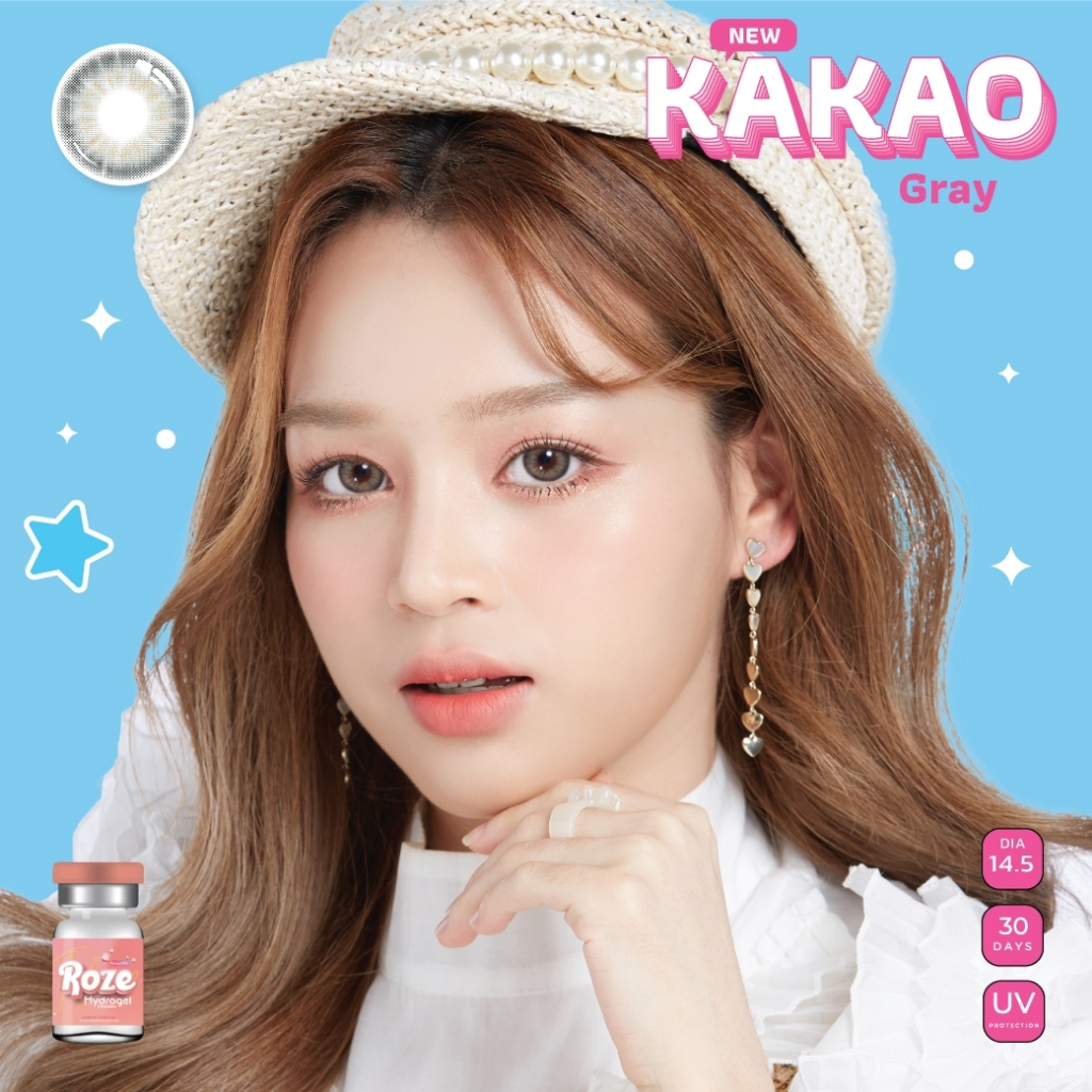 🔥คอนแทคเลนส์ Hydrogel✨ขนาดกลาง✨ Kakao (Rozelens) - รูปที่ 5