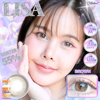 คอนแทคเลนส์ Lisa Brown / Gray / Almond Brown (Montra) ขนาดกลาง 💙 เลนส์ฟิลเตอร์ ไล่สี สวยฉ่ำ ลดตาลอย