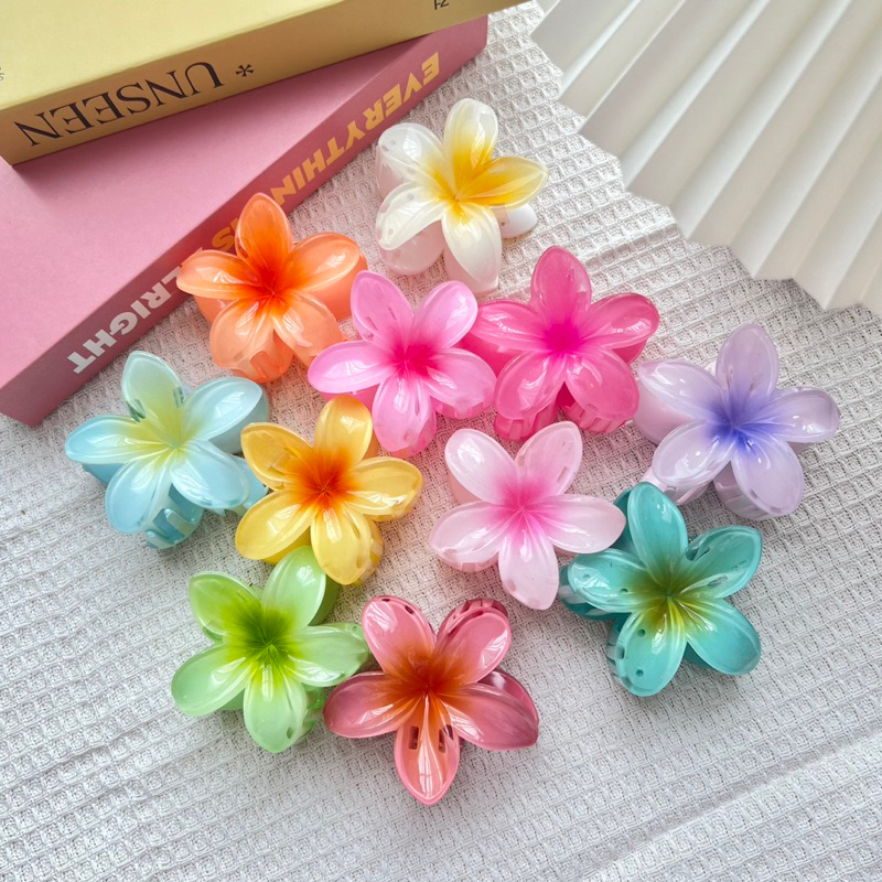 พร้อมส่งในไทย🇳🇱💓กิ๊บงับดอกไม้ซัมเมอร์ หลากสีพาสเทล มีลายสีจ้า