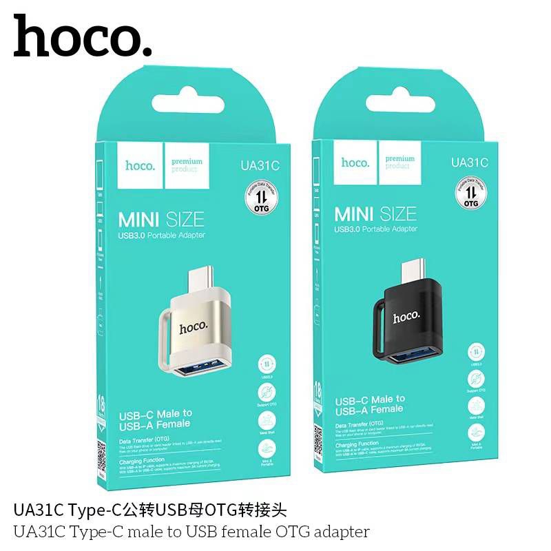 Hoco UA31 OTG Adapter สำหรับแปลงพอร์ต เพื่อใช้เชื่อมต่ออุปกรณ์รองรับการโอนถ่ายข้อมูลและการชาร์จ