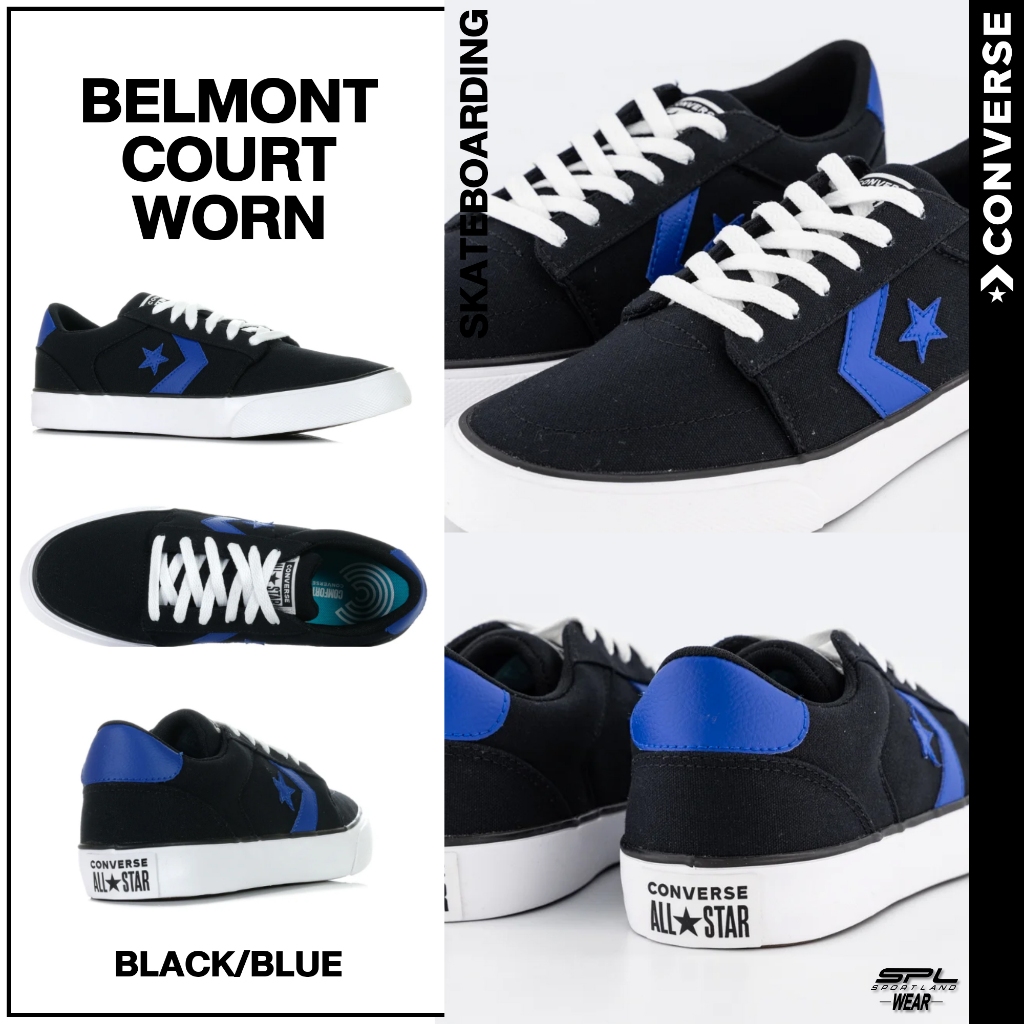 Converse คอนเวิร์ส รองเท้าผ้าใบ รองเท้าสเก็ตบอร์ด UX Belmont Court A07507CMU4BKBL (2200)