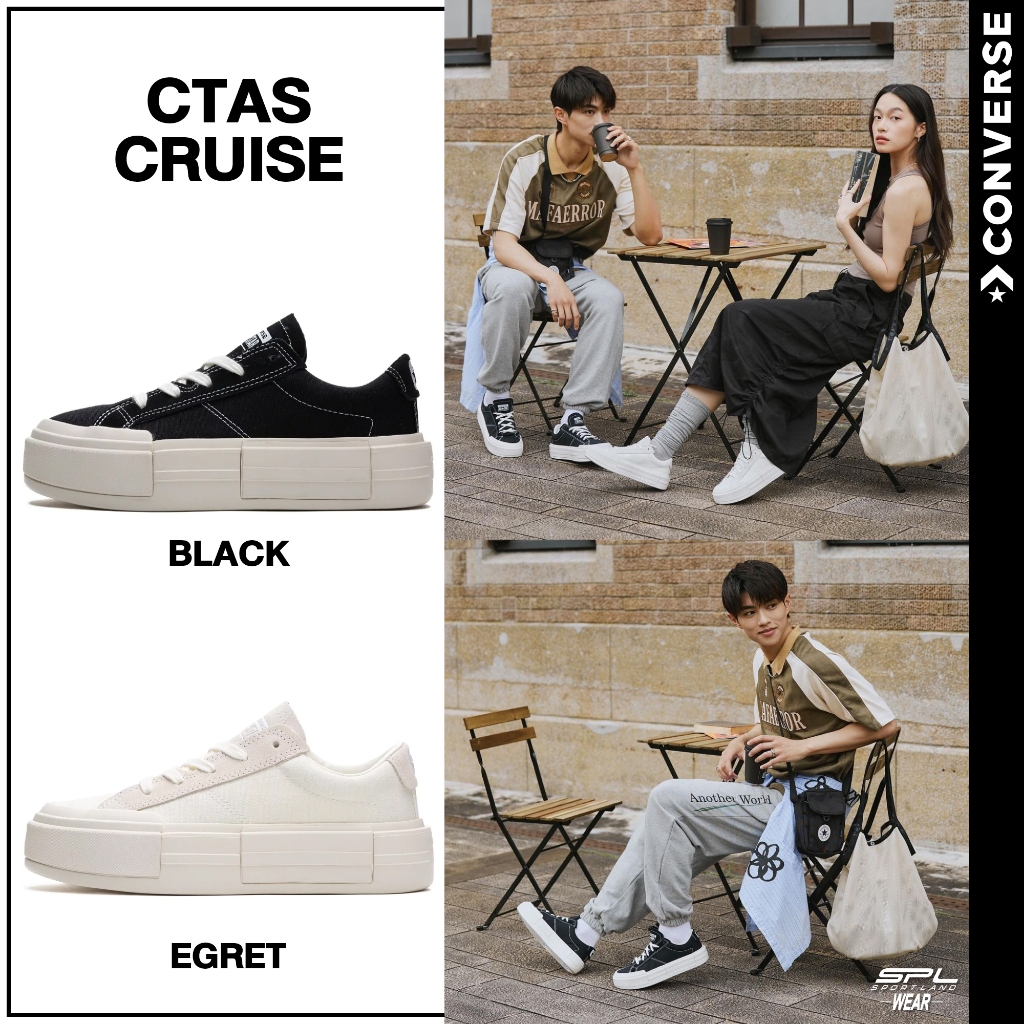 Converse Collection รองเท้าผ้าใบ รองเท้าแฟชั่น UX Chuck Taylor All Star Cruise OX A08788CUS4WTXX / A08789CUS4BKXX (3100)