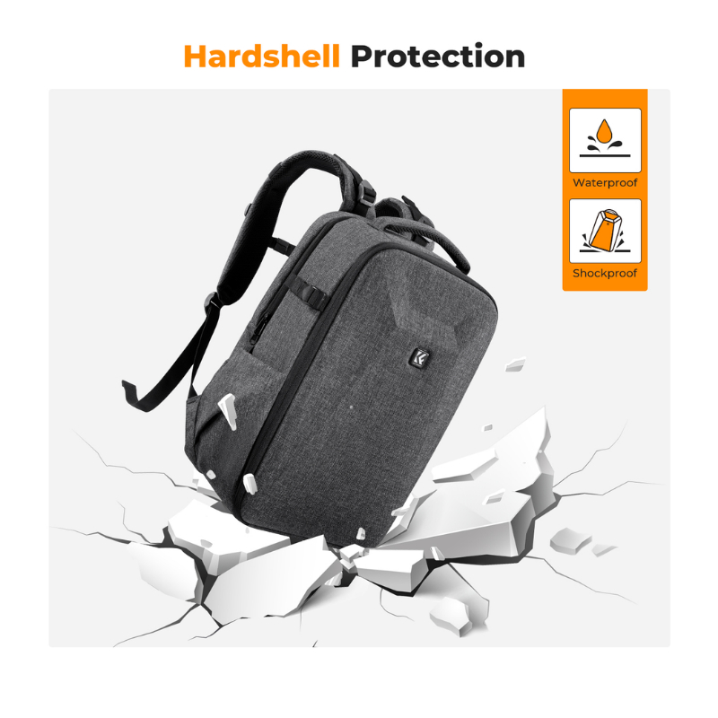 กระเป๋ากล้อง K&F EVA Hard Shell Design Camera Backpack