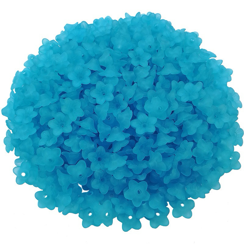 ลูกปัดอะคริลิคใสลายดอกไม้ - รูปที่ 4