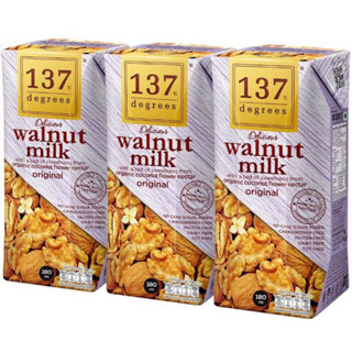 แพ็ค3กล่องเล็ก 137Degree walnut milk นมวอลนัท แพ็ค 180มล.x3 …