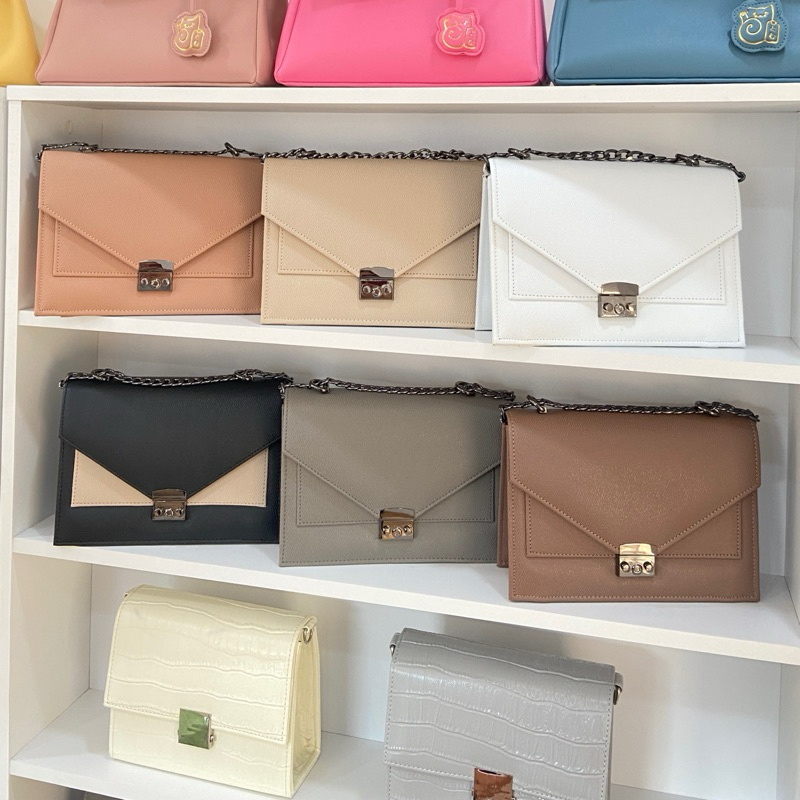 มีโค๊ดส่วนลด 🎉ขายดีมาก⚡️Tomu Monaka 🥟กระเป๋าสะพายหนังPU กระเป๋าสะพายข้าง กระเป๋าสะพายไหล่