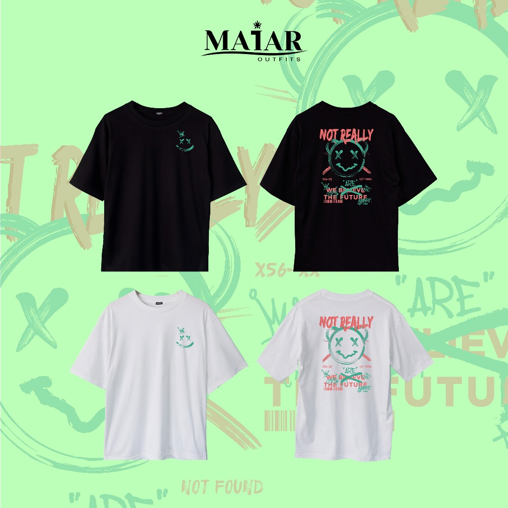 Maiar เสื้อยืดคอกลม โอเวอร์ไซส์ T-Shirt Oversized Unisex 694