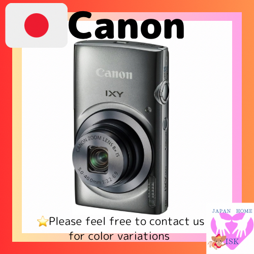 กล้องดิจิตอล Canon  Ixy160 Silver 8X Optical Zoom Ixy160(Sl) ส่งตรงจากญี่ปุ่น กล้องญี่ปุ่นมือสอง
