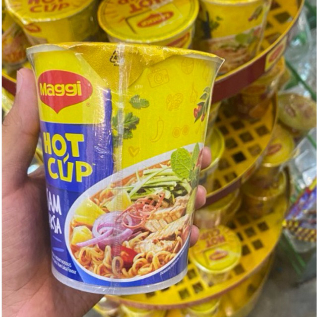 maggi hot cup asam laksa/kari/ayam/sup ayam