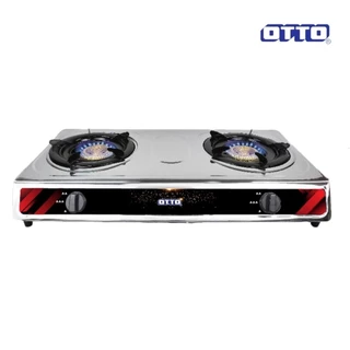 เตาแก๊สสแตนเลส(หัวคู่) OTTO GS-842 (รับประกันสินค้า 1 ปี)