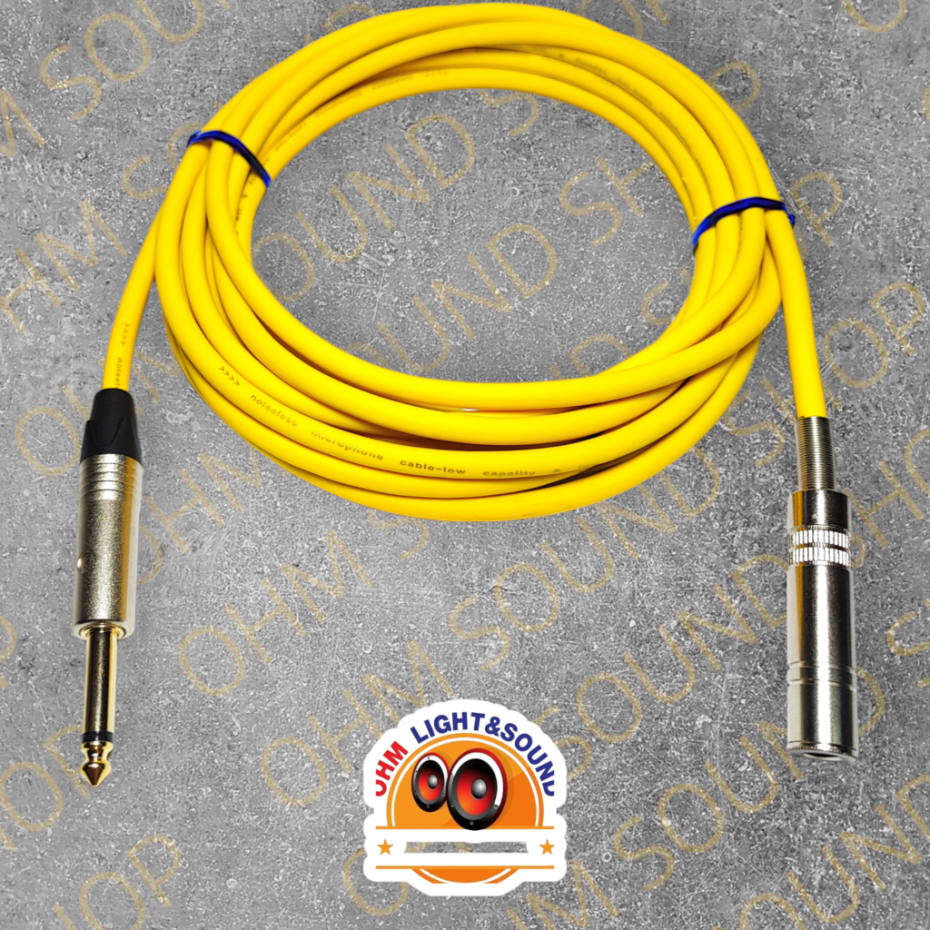 สายสัญญาณ TS TO TSเมีย6.35 สาย 6 mm 8 สี อย่างดี หุ่มท่อหดทุกจุด แจ็ค กีต้าร์ สายไมค์ LIDGE cm - รูปที่ 6