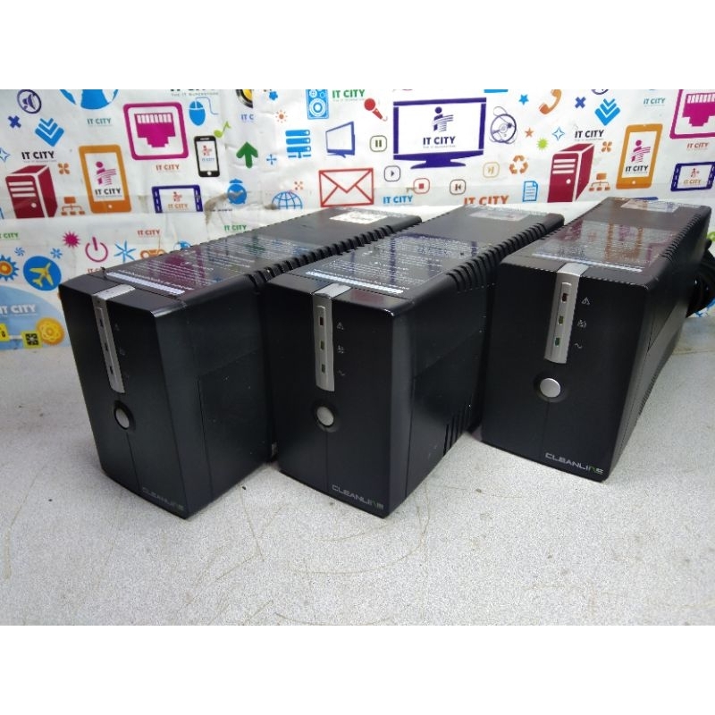 เครื่องสำรองไฟ UPS  CLEANLINE 800AV/480W มือสอง ต้องใส่แบตเตอรี่12v7ah เครื่องเปล่าไม่มีแบต เทสก่อนส