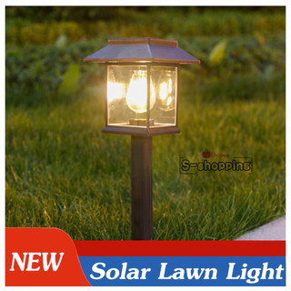 HC-11 ไฟเหลือง ไฟโซล่าเซลล์ ไฟปักสนาม Solar light 1 LED 60CM