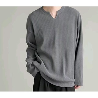 เสื้อ​แขน​ยาว​ ทรง​หลวม​ สไตล์​แฟชั่น​เกาหลี​ ดีไซน์​เท่​ๆ