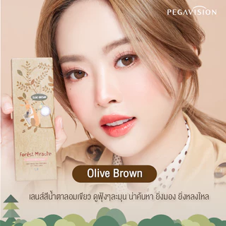 PEGAVISION คอนแทคเลนส์สี รายวัน รุ่น Forest Miracle สี Olive Brown (10 เลนส์/กล่อง)