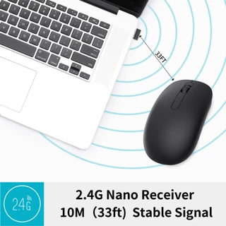🚚พร้อมส่ง🚚เม้าส์ไร้สาย ไร้เสียง มีแบตในตัว Silent Mouse Wireless 2.4G Rechargeable ไม่ใช้ถ่าน เมาส์บลูทูธ