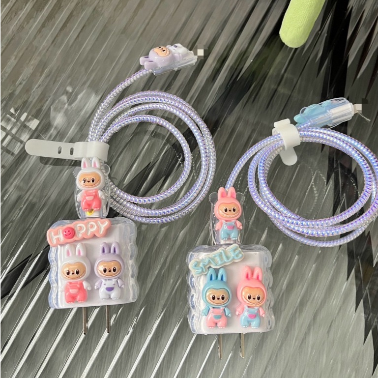 CT-(L) ชุดถนอมสายชาร์จ ลาบูบู้น่ารักๆ สำหรับ 18/2w สินค้ามาใหม่ พร้อมส่งค่ะ