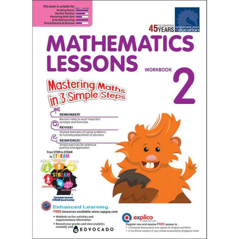 GSAP_แบบฝึกหัดคณิตศาสตร์ประถมศึกษาปีที่ 2 Mathematics Lessons Workbook 2