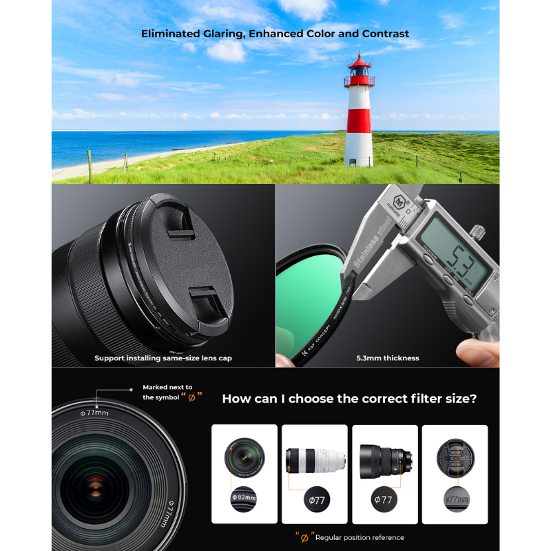 K&F Nano-X Filter True Color CPL 28 Layer coatings ประกันศูนย์ไทย 2 ปี