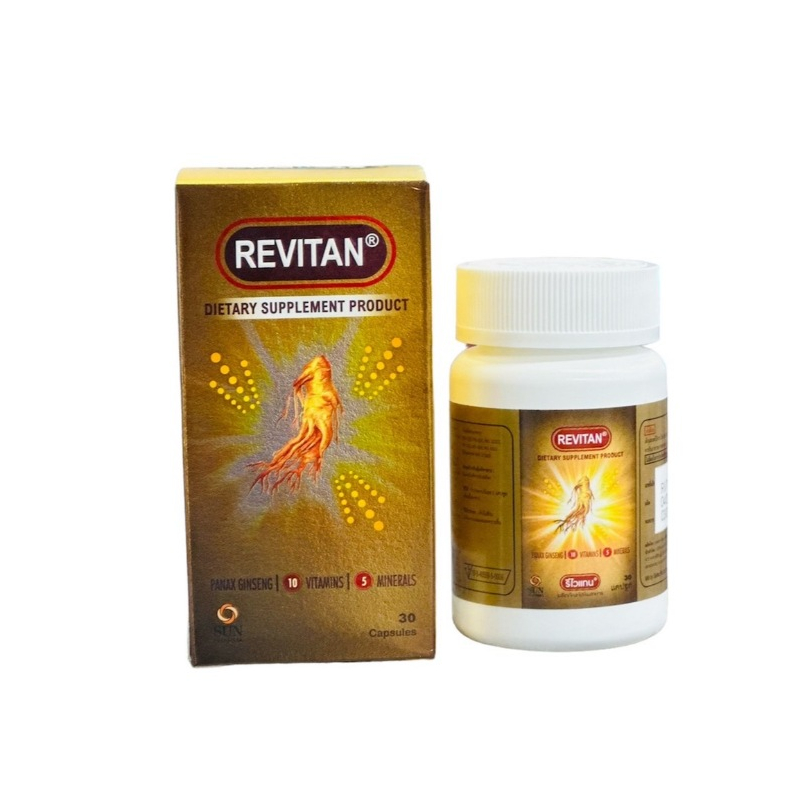 Revitan 30 capsules รีไวแทน 30 แคปซูล โสม วิตามินเกลือแร่  [1 กระปุก]