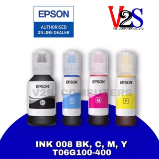 หมึกเติม Epson INK 008 Set 4 สี (BK,C,Y,M) (T06G100-400) หมึกแท้100%