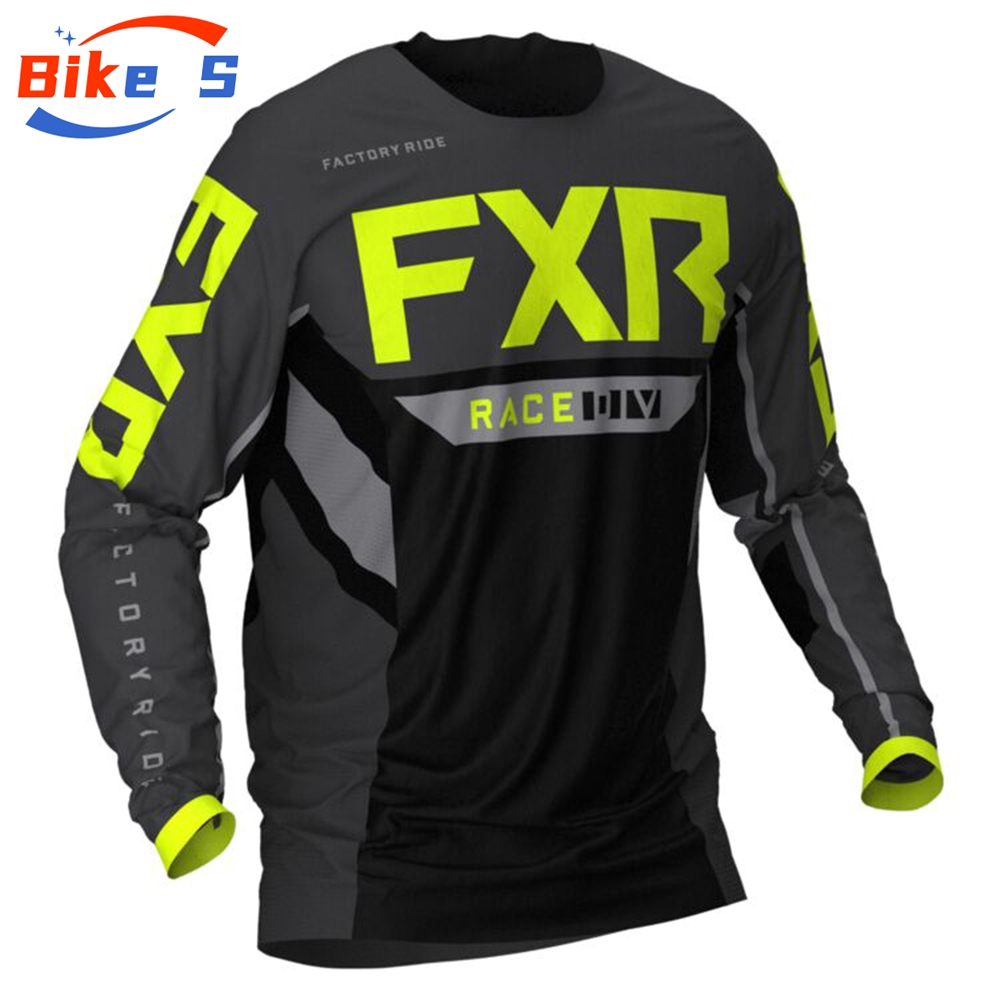 เสื้อยืด พิมพ์ลายสุนัขจิ้งจอก FXR Enduro สําหรับขี่จักรยานเสือภูเขาวิบาก BMX
