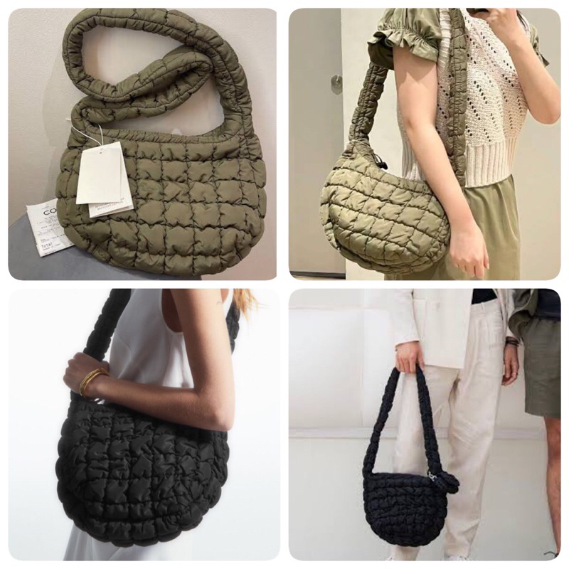 พร้อมส่ง * กระเป๋า Cos Quilted Messenger Bag ของแท้ 100%