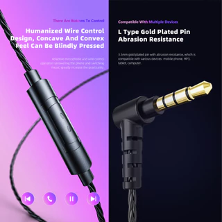 หูฟัง สมอลทอร์ค QKZ AK6-Pro รูปทรงสวยงาม เสียงดี เล่นเกม ดูหนังฟังเพลงสนุก ตัดแยกเสียงรบกวน m7