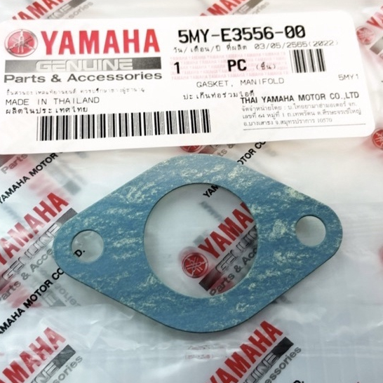 5MYE355600 ปะเก็นท่อร่วมไอดี MIO NOUVO FINO แท้ YAMAHA 5MY-E3556-00