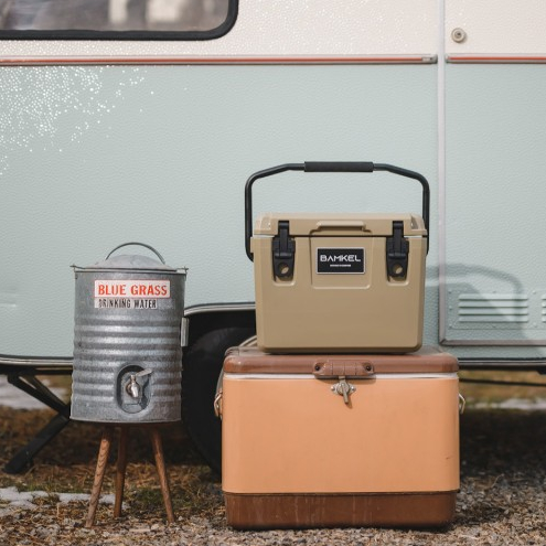 [ส่งด่วน/ส่งไว/จัดส่งทุกวัน/มีประกัน]  กระติกน้ำเก็บความเย็น ถังน้ำเเข็งเเคมป์ปิ้ง BAMKEL MODERN COOLER