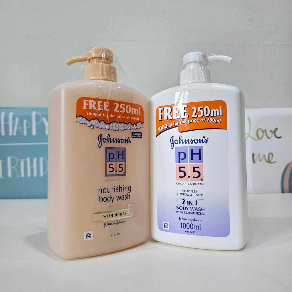 Johnson's Body Wash 1000 ml จอห์นสัน ครีมอาบน้ำ บอดี้ วอช ph 5.5  johnson