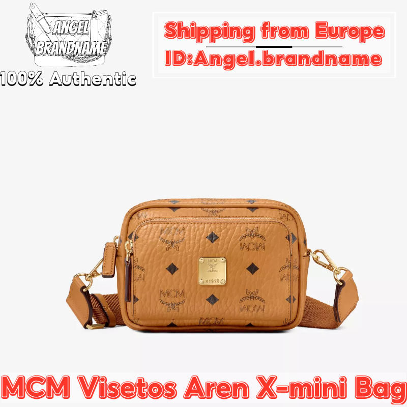 Fast delivery👜เอ็มซีเอ็ม MCM Visetos Aren Crossbody Bag X-mini กระเป๋าครอสบอดี้